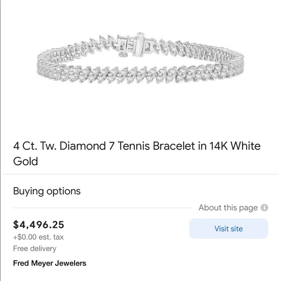 4ct diamond bracelet - Picture 11 of 17